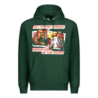Sports Green wrong side of the river Premium Hoodie - artisFamous