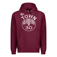 Burgundy golden state the town Premium Hoodie - artisFamous