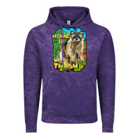 Cloud Purple raccoon home is where the trash is Vintage Hoodie - BarkalooDesign