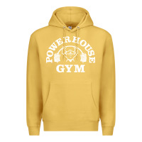 Antique Gold power house gym fitness Premium Hoodie - artisFamous