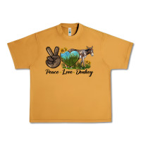 Peanut Butter Peace Love Donkey Urban Heavy Tee - LillyAllenDesigns