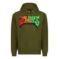 Army Green vintage  flatbush Premium Hoodie - artisFamous