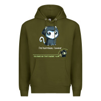 Army Green i'm harmless, i swear Premium Hoodie - artisFamous