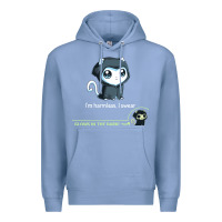 Colony Blue i'm harmless, i swear Premium Hoodie - artisFamous