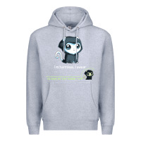 Heather Grey i'm harmless, i swear Premium Hoodie - artisFamous