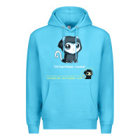 Ocean Blue i'm harmless, i swear Premium Hoodie - artisFamous