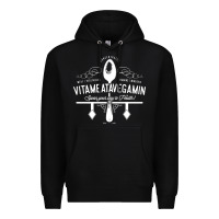 Black vitameatavegamin Premium Hoodie - artisFamous