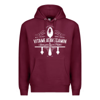 Burgundy vitameatavegamin Premium Hoodie - artisFamous