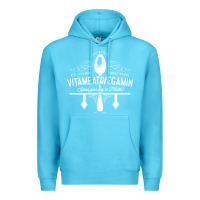 Ocean Blue vitameatavegamin Premium Hoodie - artisFamous