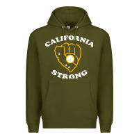Army Green california strong Premium Hoodie - artisFamous