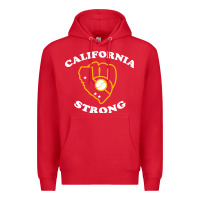 Red california strong Premium Hoodie - artisFamous
