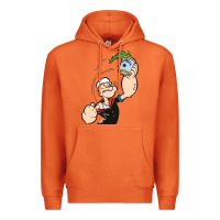 Carrot Popeye Spinach Retro Mens Funny Premium Hoodie - artisFamous