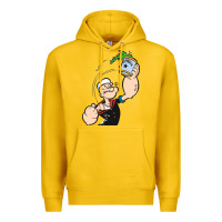 Lemon Popeye Spinach Retro Mens Funny Premium Hoodie - artisFamous