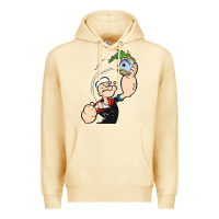 Pina Colada Popeye Spinach Retro Mens Funny Premium Hoodie - artisFamous