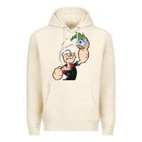 Tofu Popeye Spinach Retro Mens Funny Premium Hoodie - artisFamous