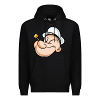 Black The Sailor Popeye Premium Hoodie - artisFamous