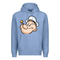 Colony Blue The Sailor Popeye Premium Hoodie - artisFamous