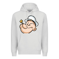 Dove Grey The Sailor Popeye Premium Hoodie - artisFamous