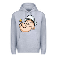 Heather Grey The Sailor Popeye Premium Hoodie - artisFamous