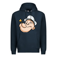 Navy The Sailor Popeye Premium Hoodie - artisFamous