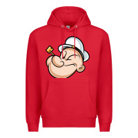 Red The Sailor Popeye Premium Hoodie - artisFamous