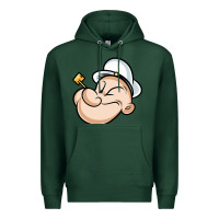 Sports Green The Sailor Popeye Premium Hoodie - artisFamous