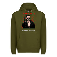 Army Green the baba yaga Premium Hoodie - artisFamous
