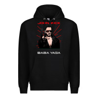 Black the baba yaga Premium Hoodie - artisFamous