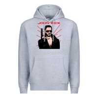 Heather Grey the baba yaga Premium Hoodie - artisFamous