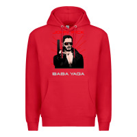 Red the baba yaga Premium Hoodie - artisFamous