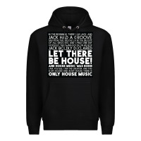 Black Let there be house music Premium Hoodie - artisFamous