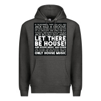 Charcoal Heather Let there be house music Premium Hoodie - artisFamous