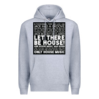 Heather Grey Let there be house music Premium Hoodie - artisFamous