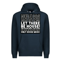 Navy Let there be house music Premium Hoodie - artisFamous