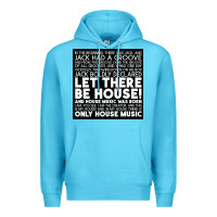 Ocean Blue Let there be house music Premium Hoodie - artisFamous