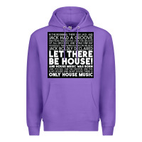 Purple Let there be house music Premium Hoodie - artisFamous