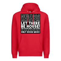 Red Let there be house music Premium Hoodie - artisFamous
