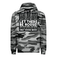 Slate Camo Let there be house music Premium Hoodie - artisFamous