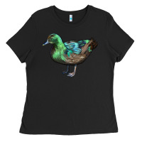 Black Cayuga Duck Ladies Tee - LillyAllenDesigns