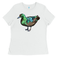 White Cayuga Duck Ladies Tee - LillyAllenDesigns