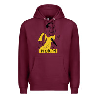 Burgundy norm macdonald cartoon Premium Hoodie - artisFamous
