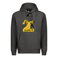 Charcoal Heather norm macdonald cartoon Premium Hoodie - artisFamous