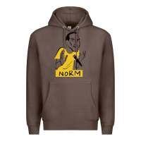 Coffee norm macdonald cartoon Premium Hoodie - artisFamous