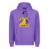Purple norm macdonald cartoon Premium Hoodie - artisFamous