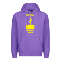 Purple just a boy who loves ballet Premium Hoodie - artisFamous