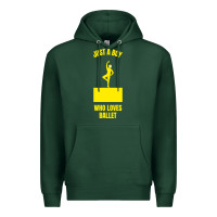Sports Green just a boy who loves ballet Premium Hoodie - artisFamous