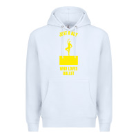 White just a boy who loves ballet Premium Hoodie - artisFamous