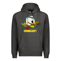 Charcoal Heather throwback oregon Premium Hoodie - artisFamous