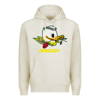 Oatmeal Heather throwback oregon Premium Hoodie - artisFamous