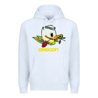 White throwback oregon Premium Hoodie - artisFamous